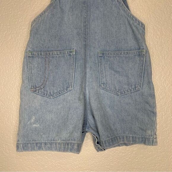 Rare 12 Months Unisex Embroidered Patch Denim Overall Pants - Picture 6 of 9